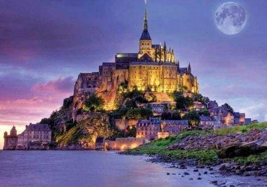 Mont Saint Michel Diamond Painting Free Shipping - Diamonddazz